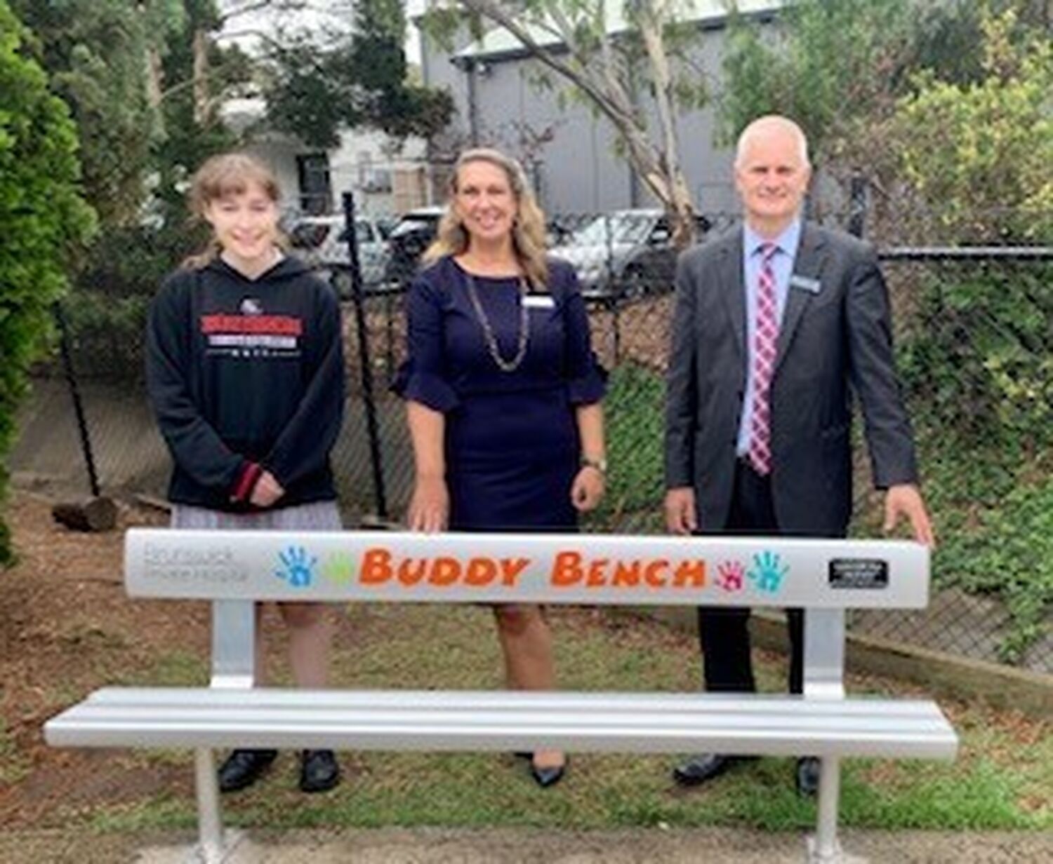 Northside Christian College Buddy Bench With Suzy